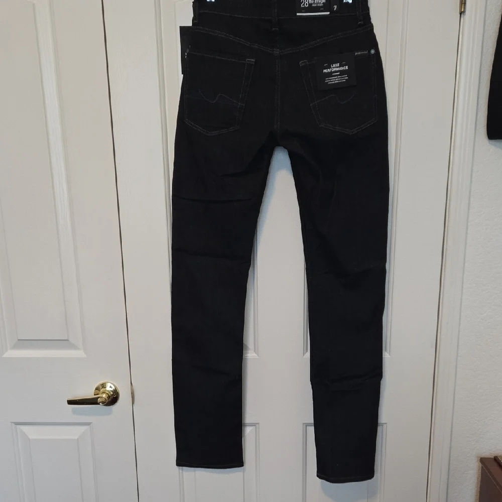 7 For All Mankind Men's THE STRAIGHT Luxe Super Rinse Blue Jeans Sz 28 NWT